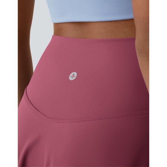 Halara Everyday Cloudful Air 2in1 Crossover Waist Skirt Sz XS Cranberry Red with - Picture 11 of 12